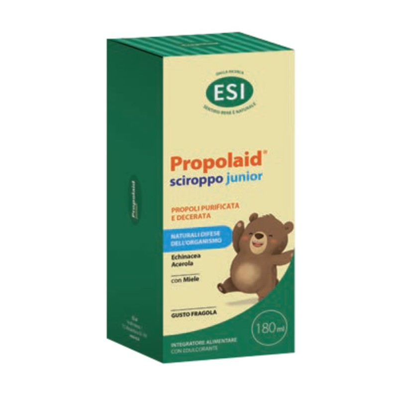 Formato di Esi Propolaid Sciroppo Junior alla Fragola Per Difese Immunitarie 180 ml Formato di Esi Propolaid Sciroppo Junior alla Fragola Per Difese Immunitarie 180 ml
