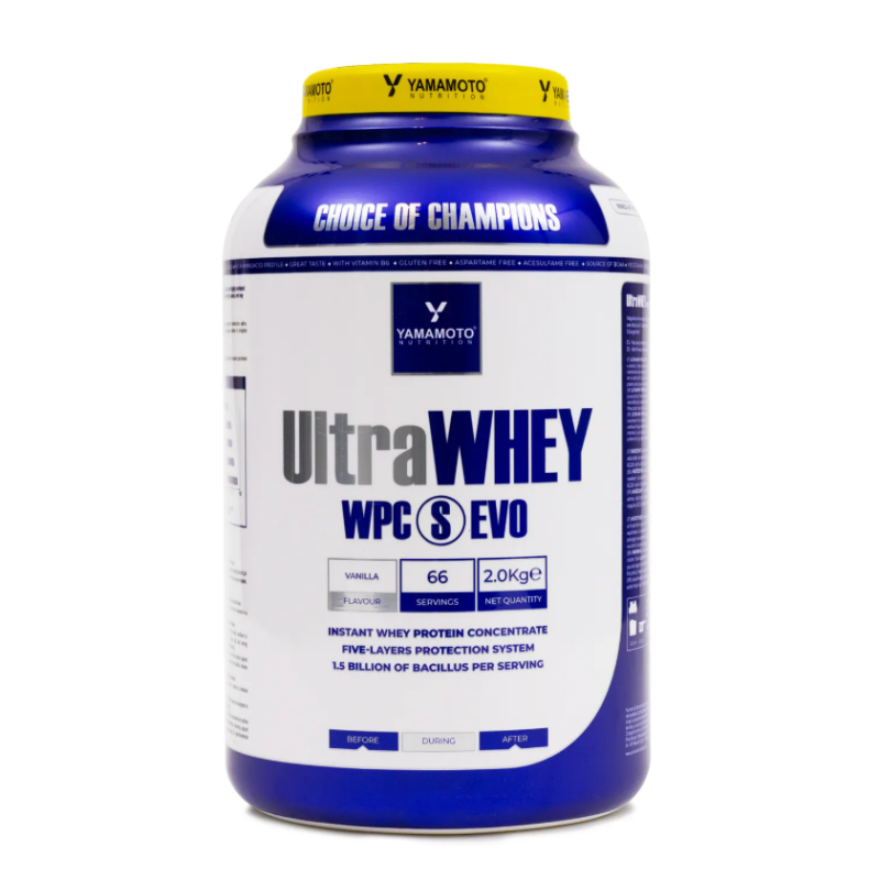 confezione di Yamamoto Ultra Whey Proteine Concentrate 2Kg Gusto Vaniglia confezione di Yamamoto Ultra Whey Proteine Concentrate 2Kg Gusto Vaniglia