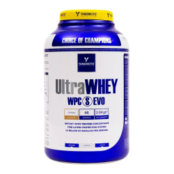 confezione di Yamamoto Ultra Whey Proteine Concentrate WPC S EVO 2Kg Gusto Biscotto