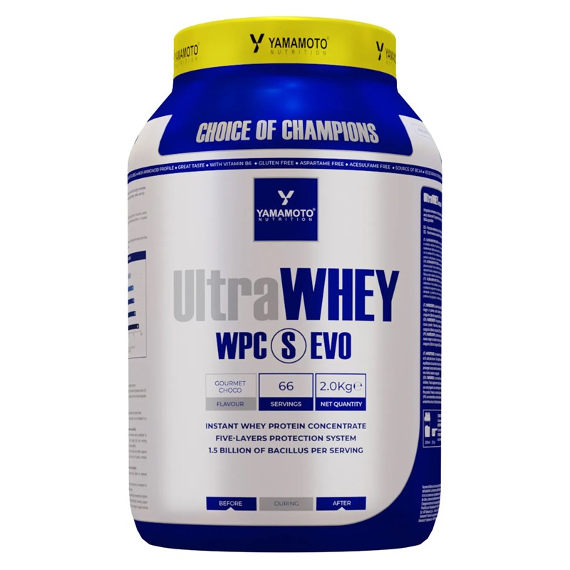 confezione di amamoto Ultra Whey Proteine Concentrate WPC S EVO 2Kg Gusto Cioccolato confezione di amamoto Ultra Whey Proteine Concentrate WPC S EVO 2Kg Gusto Cioccolato