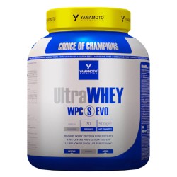 confezione di Yamamoto Ultra Whey Proteine Concentrate WPC S EVO 900g Gusto Vaniglia confezione di Yamamoto Ultra Whey Proteine Concentrate WPC S EVO 900g Gusto Vaniglia