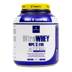confezione di Yamamoto Ultra Whey Proteine Concentrate WPC S EVO 900g Gusto Cioccolato confezione di Yamamoto Ultra Whey Proteine Concentrate WPC S EVO 900g Gusto Cioccolato