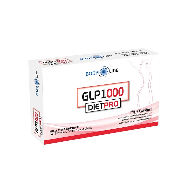 BodyLine GLU1000 Dietpro Integratore per Dimagrire 30 Compresse BodyLine GLU1000 Dietpro Integratore per Dimagrire 30 Compresse
