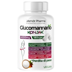 flacone Jarmor Glucomannano Integratore per Perdita di Peso 180 Capsule flacone Jarmor Glucomannano Integratore per Perdita di Peso 180 Capsule