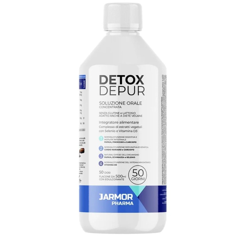 flacone Jarmor Detox Depur Integratore Depurativo per Corpo 500ml flacone Jarmor Detox Depur Integratore Depurativo per Corpo 500ml