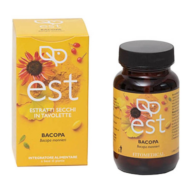 Confezione di Bacopa Estratto Secco Integratore per Memoria 60 Tavolette Confezione di Bacopa Estratto Secco Integratore per Memoria 60 Tavolette