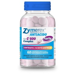 confezione di Zymerex Antiacido Forte Integratore per Acidità Fragola e Banana 60 Compresse Masticabili confezione di Zymerex Antiacido Forte Integratore per Acidità Fragola e Banana 60 Compresse Masticabili