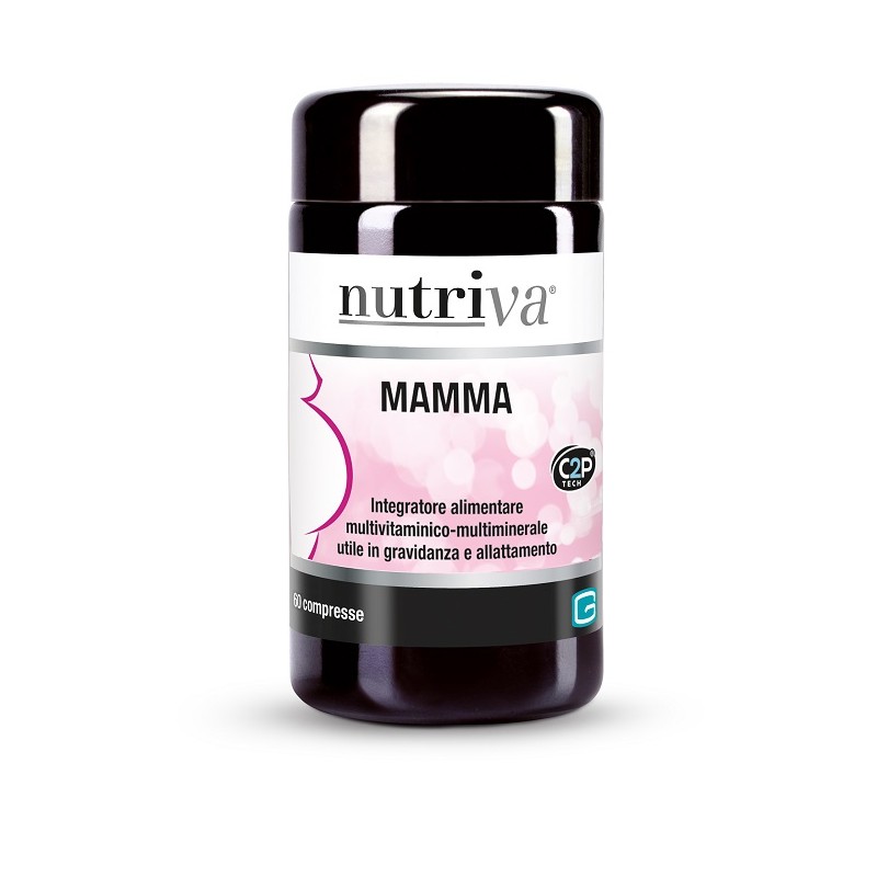 confezione di Nutriva Mamma Integratore per Gravidanza e Allattamento 60 Compresse