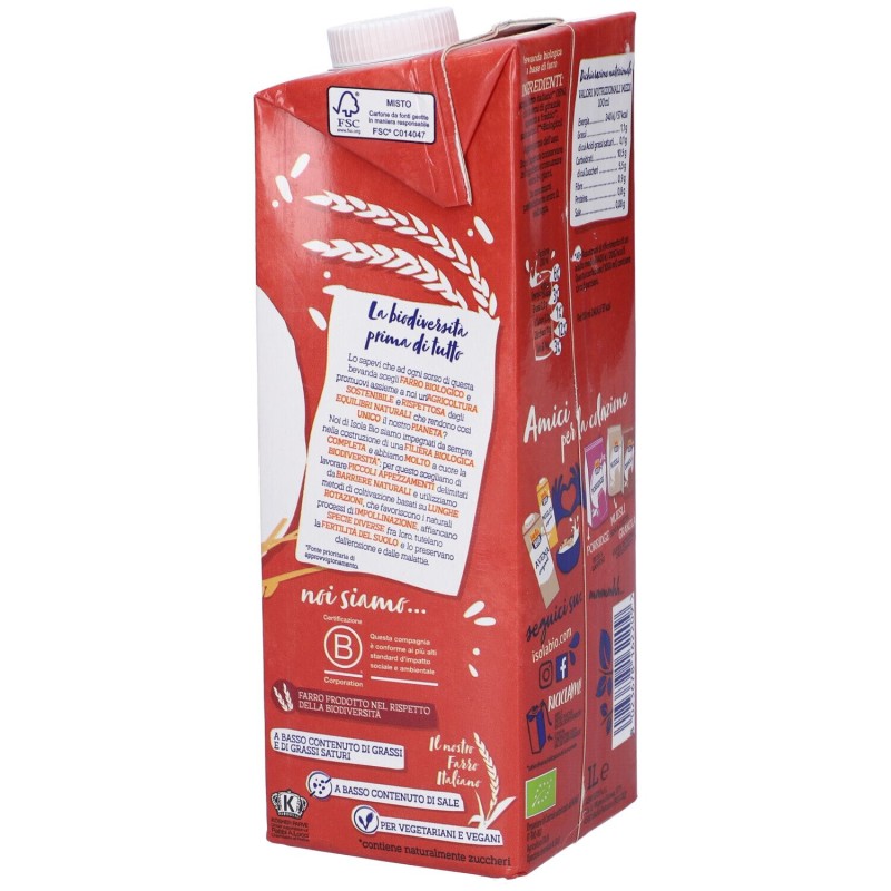 Primo piano di FARRO DRINK 1L Primo piano di FARRO DRINK 1L