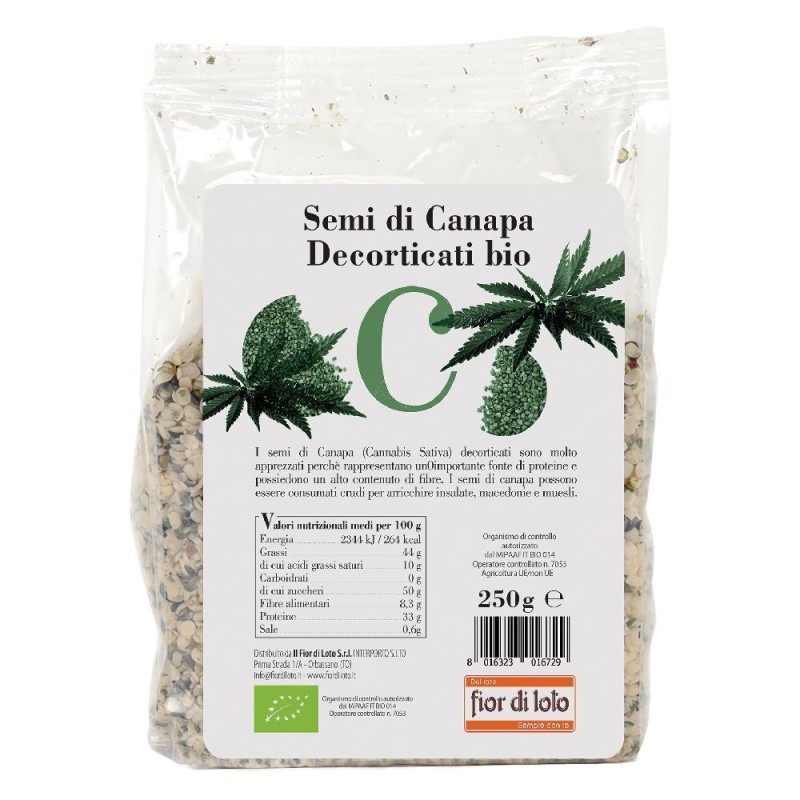 Primo piano di SEMI CANAPA DECORTIC BIO 250G Primo piano di SEMI CANAPA DECORTIC BIO 250G