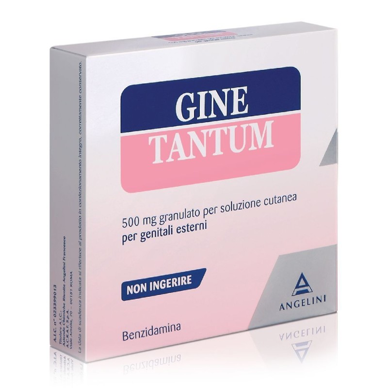 Packaging del prodotto Ginetantum 10 Bustine Vaginali 500 mg (ex Tantum Rosa)