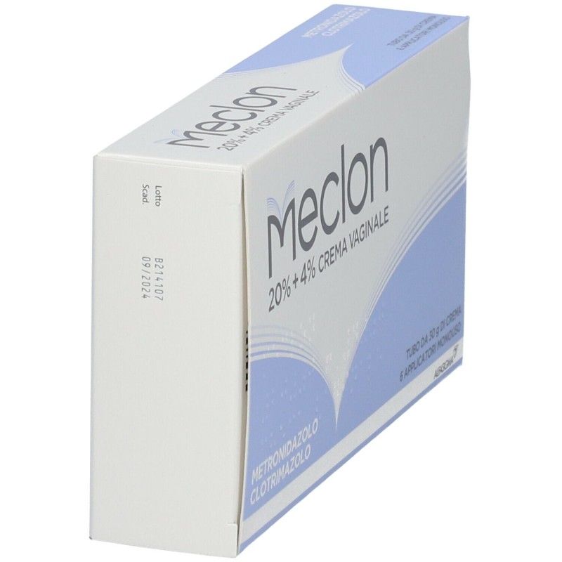 Foto illustrativa del packaging di Meclon Crema Vaginale 30 gr 20 %+ 4 % + Applicatore