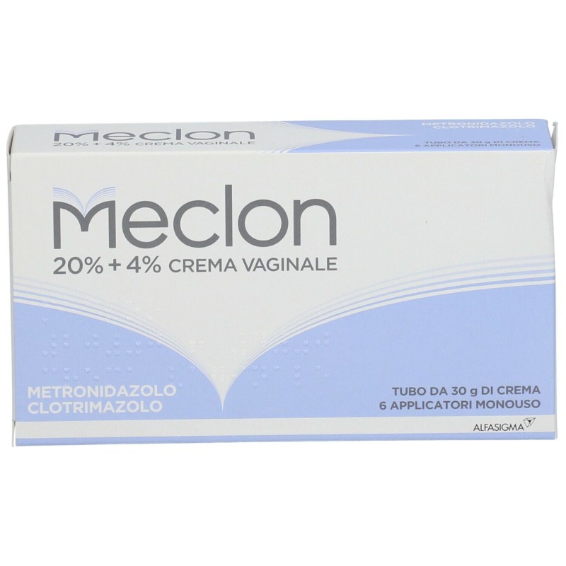 Primo piano di Meclon Crema Vaginale 30 gr 20 %+ 4 % + Applicatore