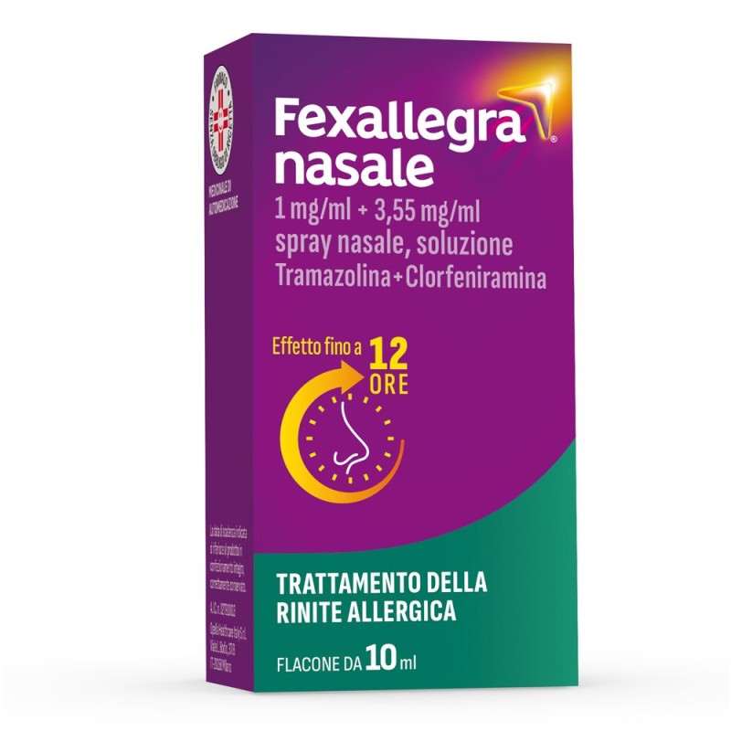 Primo piano di Fexallegra Nasale Spray Antiallergico per Liberare Naso Chiuso 10 ml