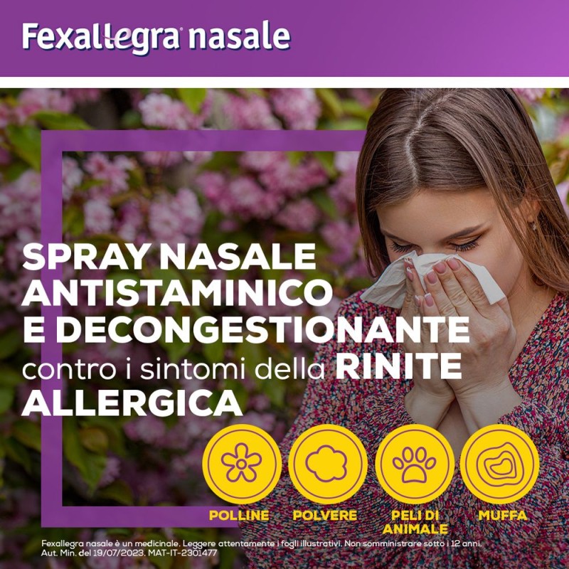 Vista del prodotto Fexallegra Nasale Spray Antiallergico per Liberare Naso Chiuso 10 ml