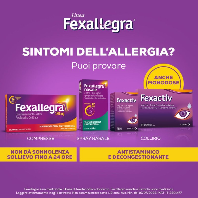 Aspetto del prodotto Fexallegra Nasale Spray Antiallergico per Liberare Naso Chiuso 10 ml