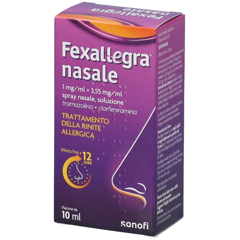 Visualizzazione chiara di Fexallegra Nasale Spray Antiallergico per Liberare Naso Chiuso 10 ml