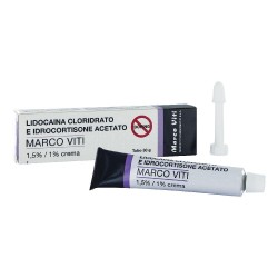 Primo piano di Lidocaina Idrocort Marco Viti Crema Rettale 15mg/g + 10mg/g 30g Primo piano di Lidocaina Idrocort Marco Viti Crema Rettale 15mg/g + 10mg/g 30g