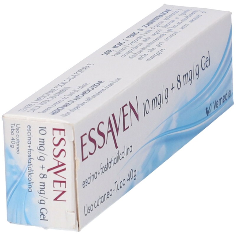 Confezione sigillata di Essaven Gel C.M 40 Grammi 1% + 0,8% per Gambe Pesanti ed Ematomi