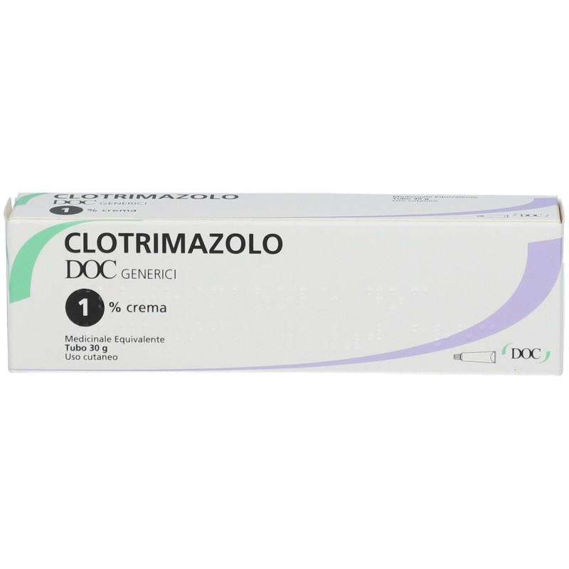 Foto ravvicinata di Clotrimazolo Doc Crema Antimicotica per Funghi 30 grammi 1%