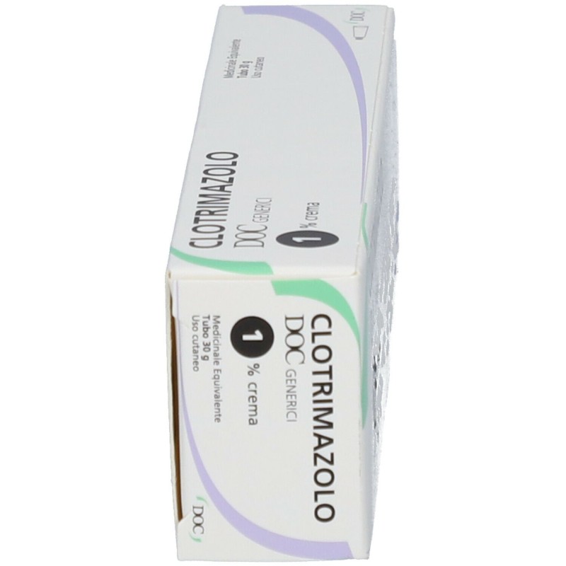 Confezione commerciale diClotrimazolo Doc Crema Antimicotica per Funghi 30 grammi 1%