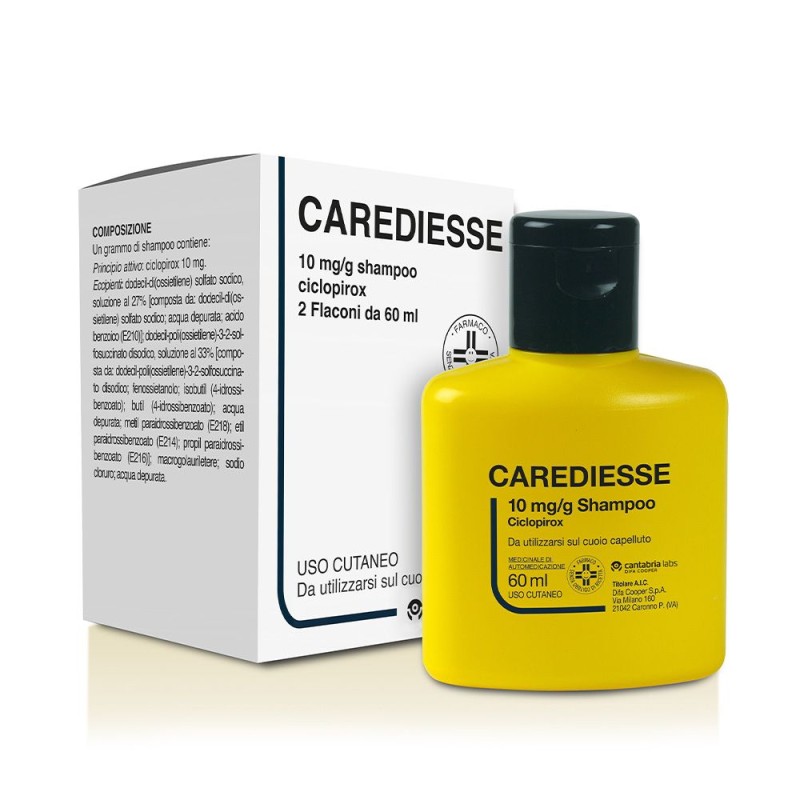 Immagine reale di Carediesse Shampoo Per Dermatite Seborroica 2 Flaconi 60ml
