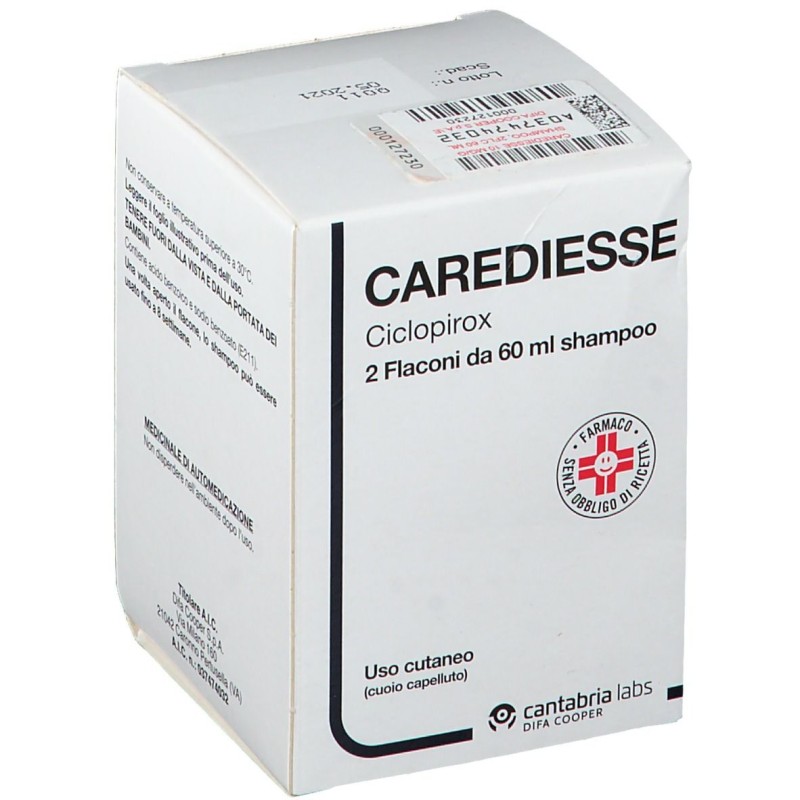 Aspetto del prodotto Carediesse Shampoo Per Dermatite Seborroica 2 Flaconi 60ml