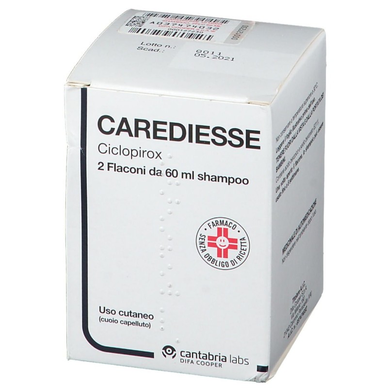 Packaging del prodotto Carediesse Shampoo Per Dermatite Seborroica 2 Flaconi 60ml