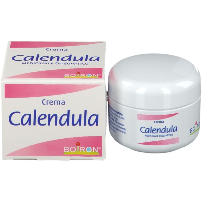 Dettaglio del packaging di Boiron Calendula Crema Medicinale Omeopatico 20gr