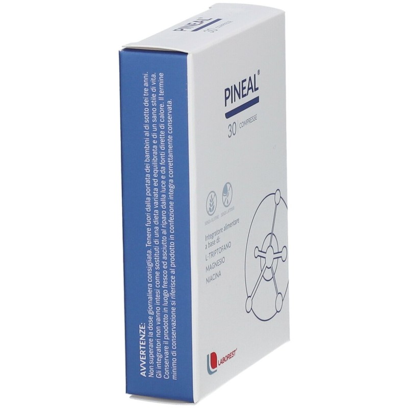Foto illustrativa del packaging di Pineal Integratore Alimentare per Stanchezza 30 Compresse Foto illustrativa del packaging di Pineal Integratore Alimentare per Stanchezza 30 Compresse