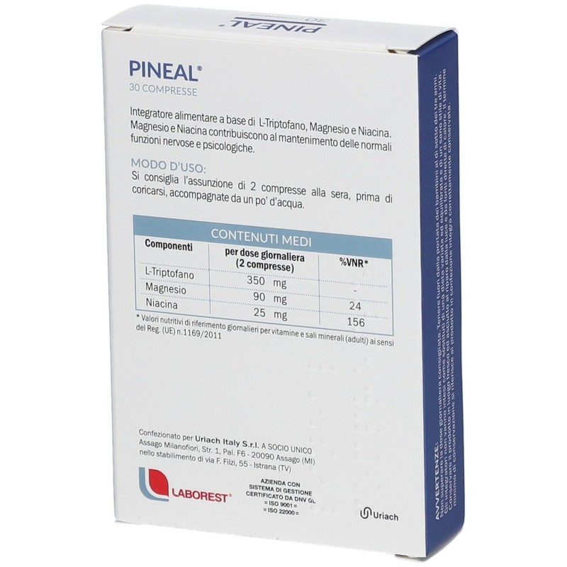 Immagine reale di Pineal Integratore Alimentare per Stanchezza 30 Compresse Immagine reale di Pineal Integratore Alimentare per Stanchezza 30 Compresse