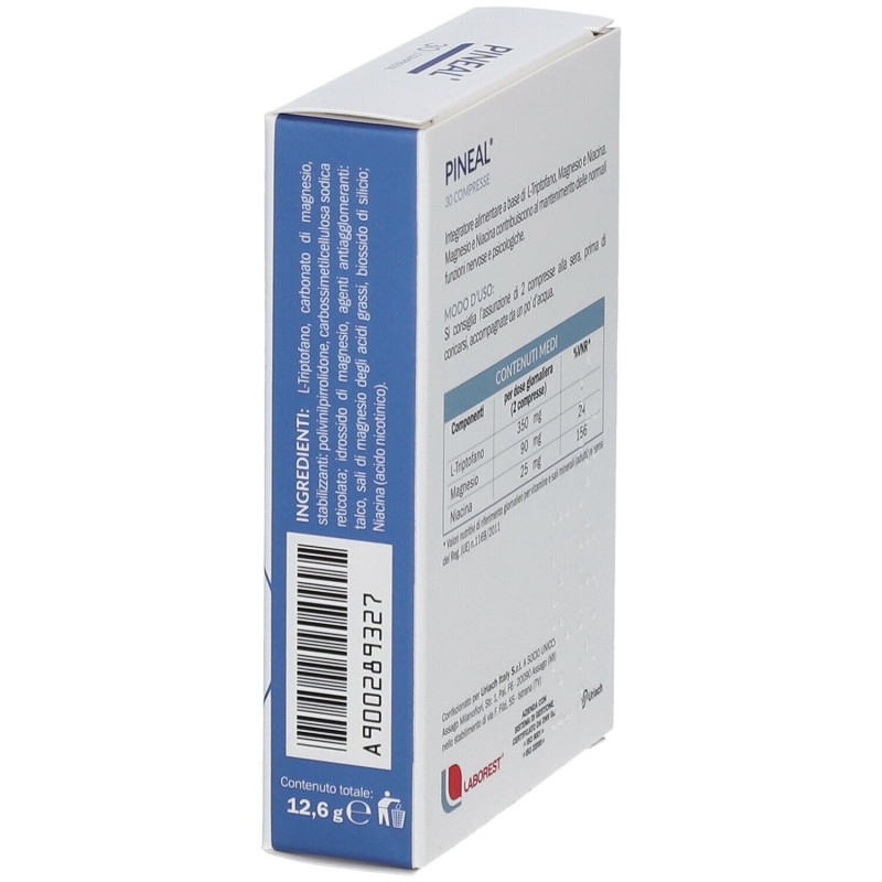 Dettaglio del packaging di Pineal Integratore Alimentare per Stanchezza 30 Compresse Dettaglio del packaging di Pineal Integratore Alimentare per Stanchezza 30 Compresse