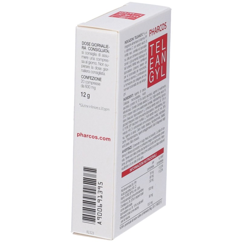 Scatola integra del prodotto Teleangyl Pharcos Integratore per Circolazione 20 Compresse Scatola integra del prodotto Teleangyl Pharcos Integratore per Circolazione 20 Compresse
