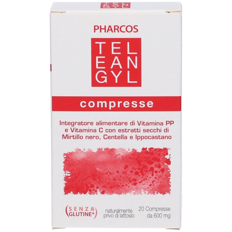 Foto esplicativa di Teleangyl Pharcos Integratore per Circolazione 20 Compresse Foto esplicativa di Teleangyl Pharcos Integratore per Circolazione 20 Compresse