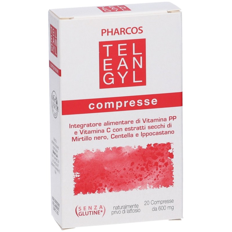 Packaging del prodotto Teleangyl Pharcos Integratore per Circolazione 20 Compresse Packaging del prodotto Teleangyl Pharcos Integratore per Circolazione 20 Compresse