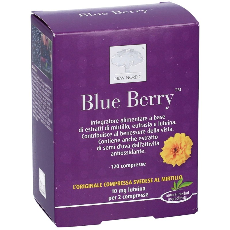 Foto esplicativa di New Nordic Blue Berry Integratore per la Vista 120 Compresse Foto esplicativa di New Nordic Blue Berry Integratore per la Vista 120 Compresse