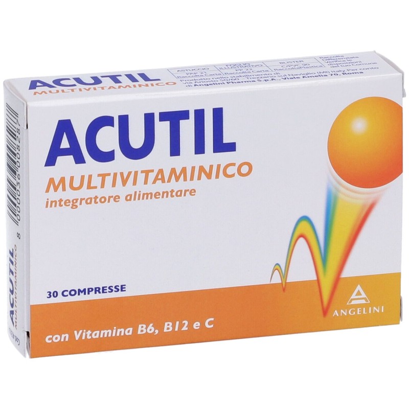 Vista del prodotto Acutil Multivitaminico 30 Compresse Rivestite Vista del prodotto Acutil Multivitaminico 30 Compresse Rivestite