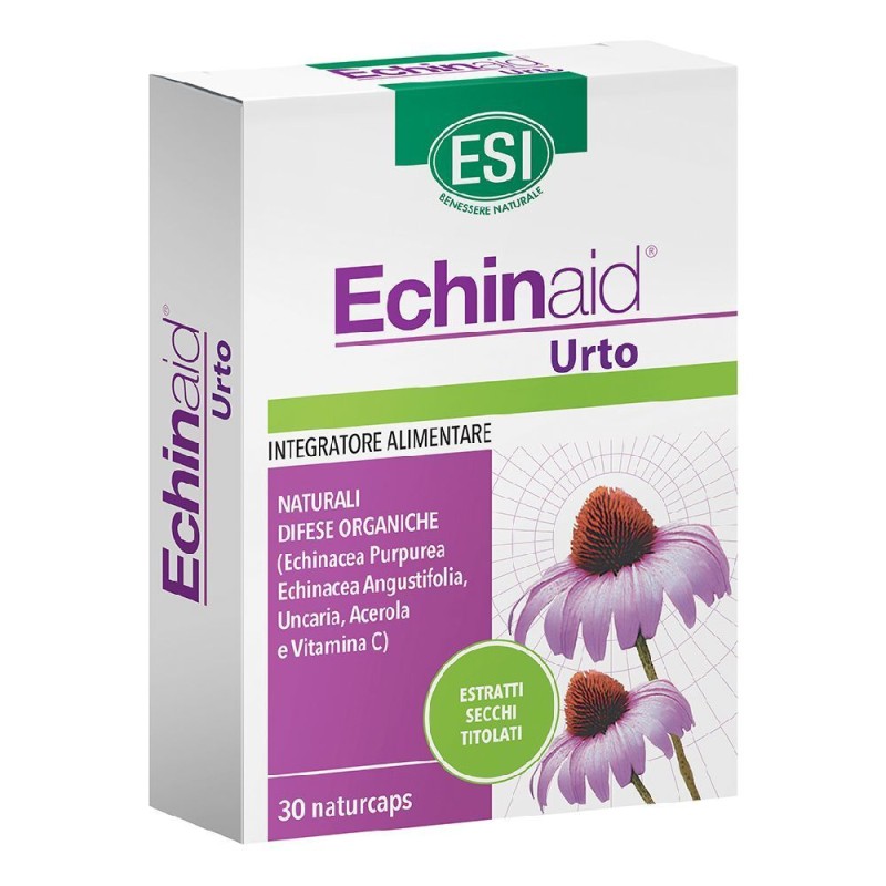 Packaging integro del prodotto Esi Echinaid Urto per Difese Immunitarie 30 Capsule Packaging integro del prodotto Esi Echinaid Urto per Difese Immunitarie 30 Capsule