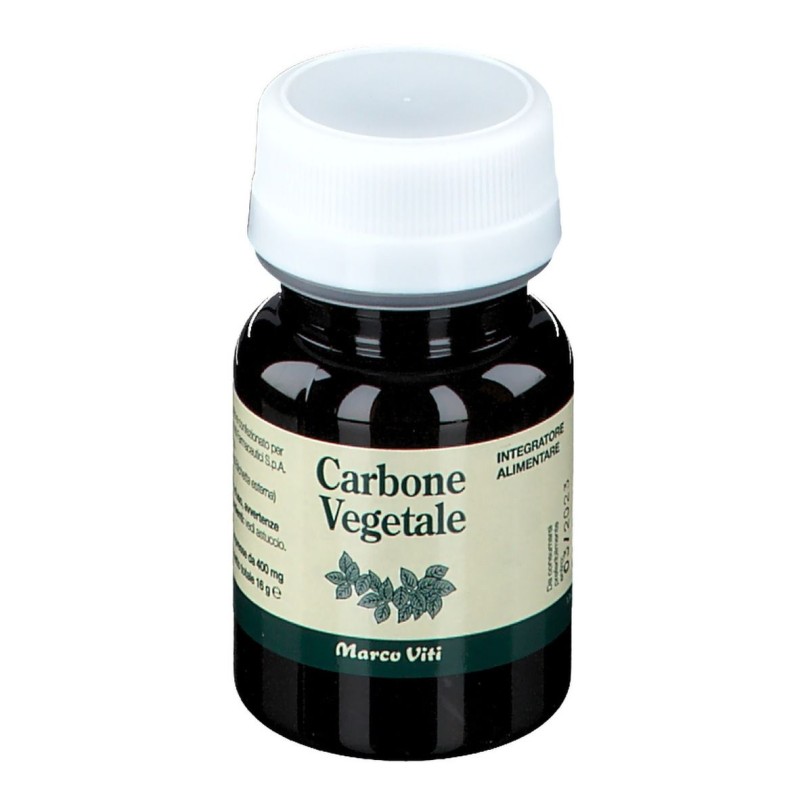 Confezione commerciale diMarco Viti Carbone Vegetale 40 Compresse Confezione commerciale diMarco Viti Carbone Vegetale 40 Compresse