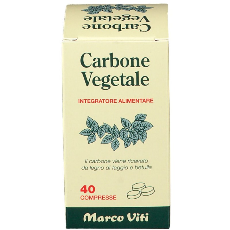 Confezione sigillata di Marco Viti Carbone Vegetale 40 Compresse Confezione sigillata di Marco Viti Carbone Vegetale 40 Compresse