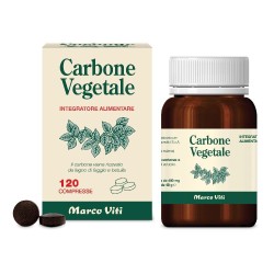 Pack ufficiale del prodotto Marco Viti Carbone Vegetale 120 Compresse Pack ufficiale del prodotto Marco Viti Carbone Vegetale 120 Compresse