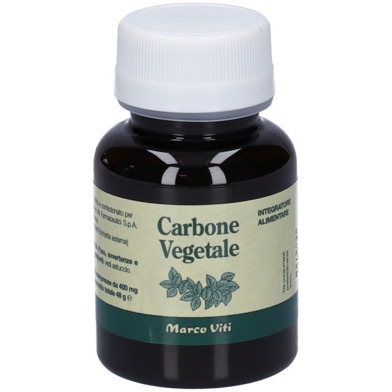 Aspetto del prodotto Marco Viti Carbone Vegetale 120 Compresse Aspetto del prodotto Marco Viti Carbone Vegetale 120 Compresse