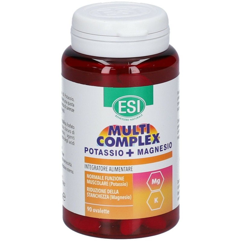 Aspetto del prodotto ESI Multicomplex Magnesio e Potassio 90 Capsule Aspetto del prodotto ESI Multicomplex Magnesio e Potassio 90 Capsule