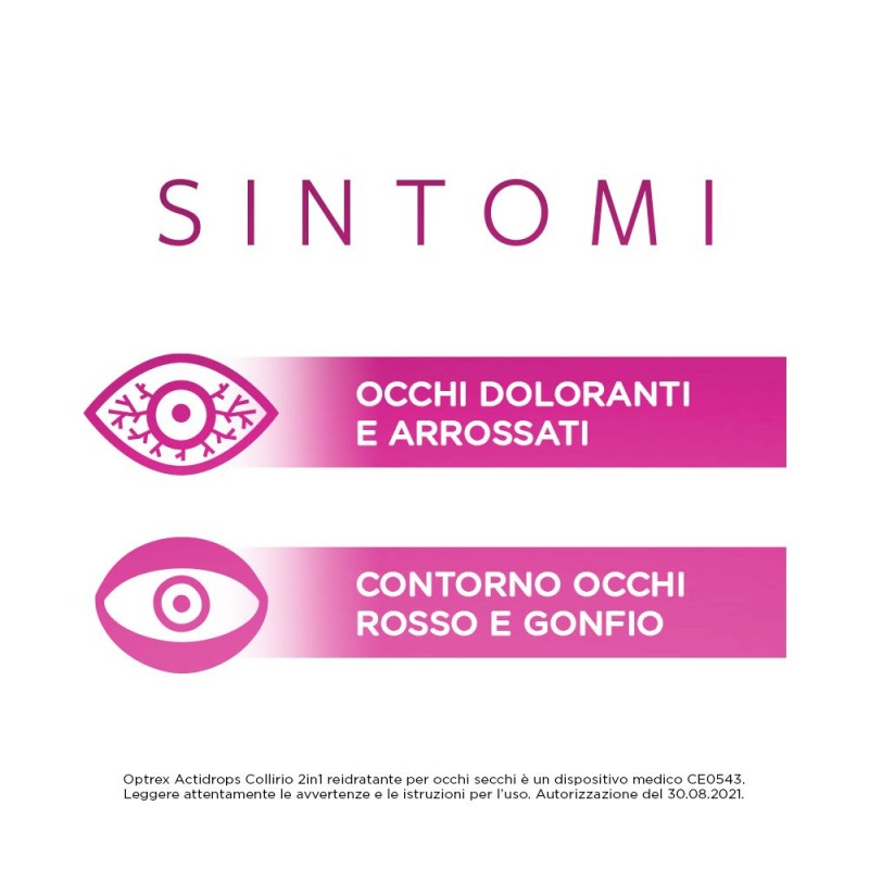 Confezione sigillata di Optrex Actidrops 2 in 1 Collirio Reidratante Occhi Secchi 10ml