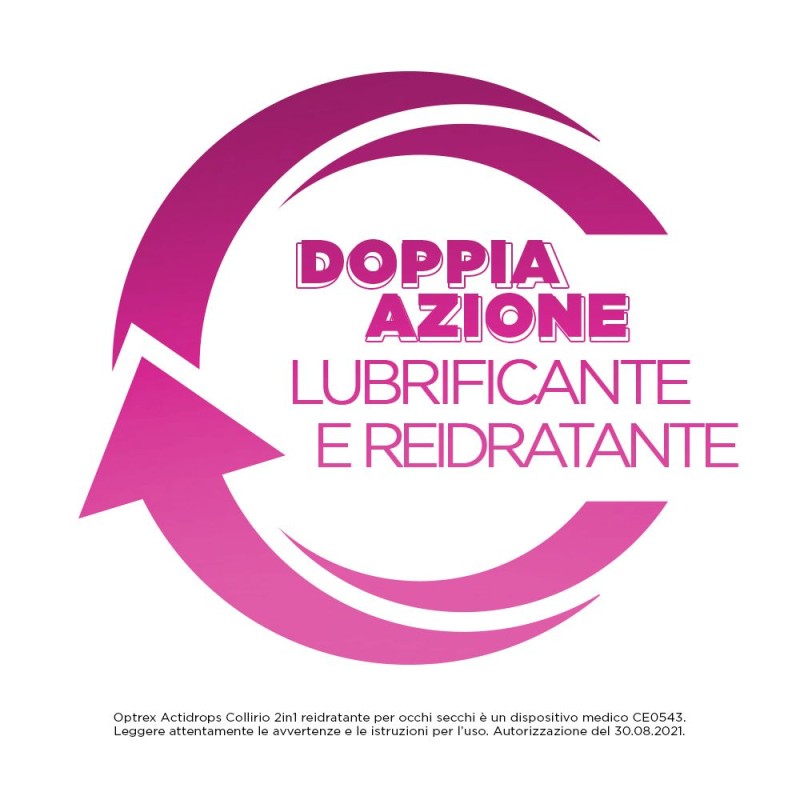 Aspetto del prodotto Optrex Actidrops 2 in 1 Collirio Reidratante Occhi Secchi 10ml