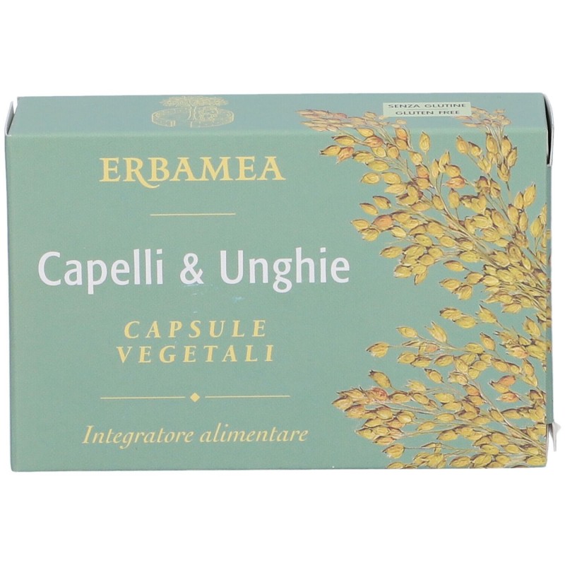 Vista del prodotto Erbamea Capelli & Unghie per Fragilità 24 Capsule Vegetali Vista del prodotto Erbamea Capelli & Unghie per Fragilità 24 Capsule Vegetali