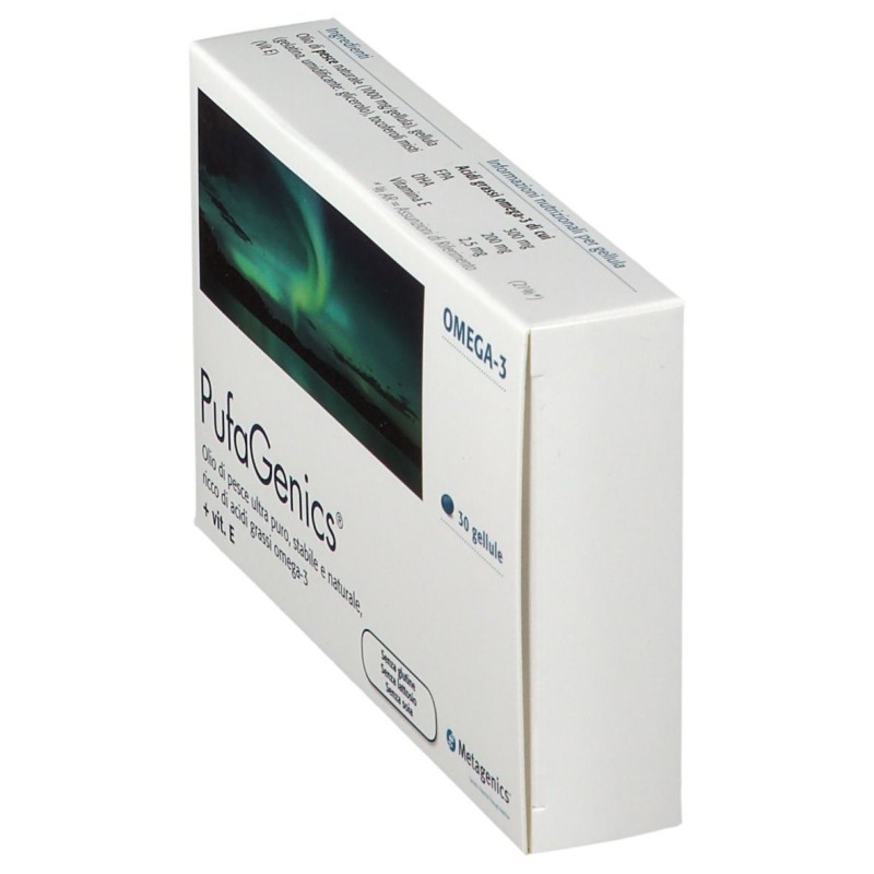 Confezione sigillata di Metagenics Pufagenics Integratore con Omega-3 30 Capsule