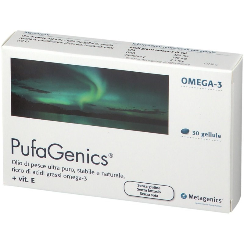 Foto esplicativa di Metagenics Pufagenics Integratore con Omega-3 30 Capsule