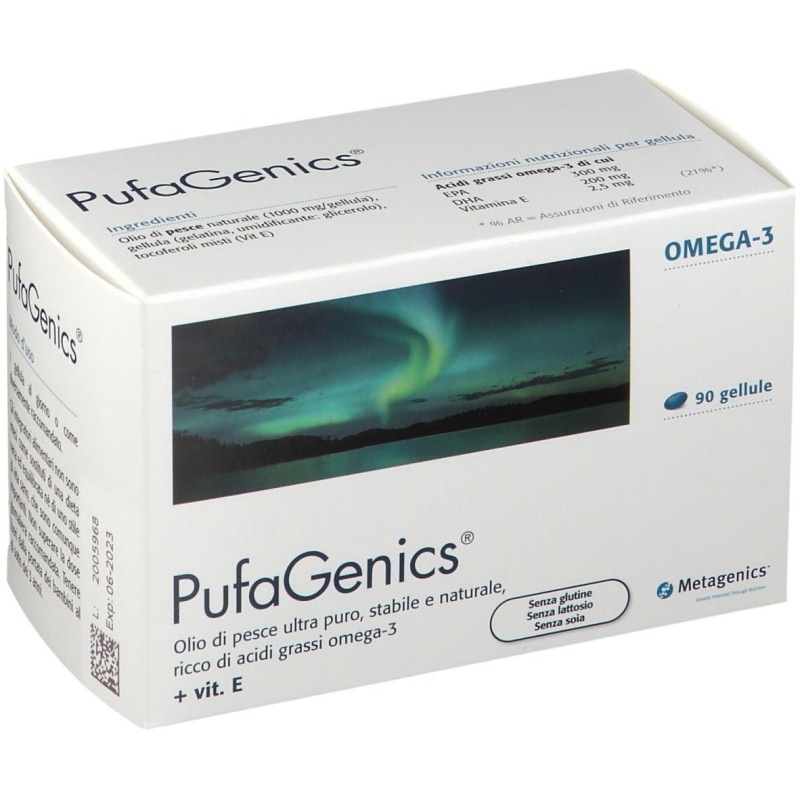 Visualizzazione chiara di Metagenics Pufagenics Integratore con Omega-3 90 Capsule Visualizzazione chiara di Metagenics Pufagenics Integratore con Omega-3 90 Capsule