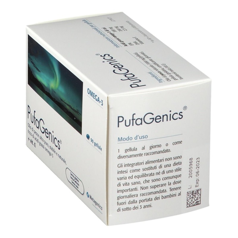 Foto ravvicinata di Metagenics Pufagenics Integratore con Omega-3 90 Capsule Foto ravvicinata di Metagenics Pufagenics Integratore con Omega-3 90 Capsule
